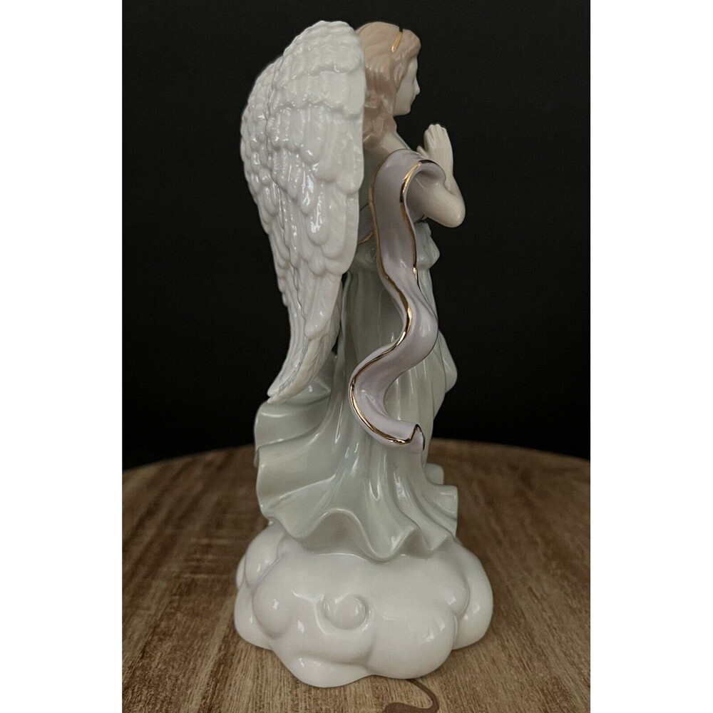 Angels of Grace "FAITH" Porcelain Angel Figurine by Holstead House 6 3/4" Tall - Picture 3 of 10